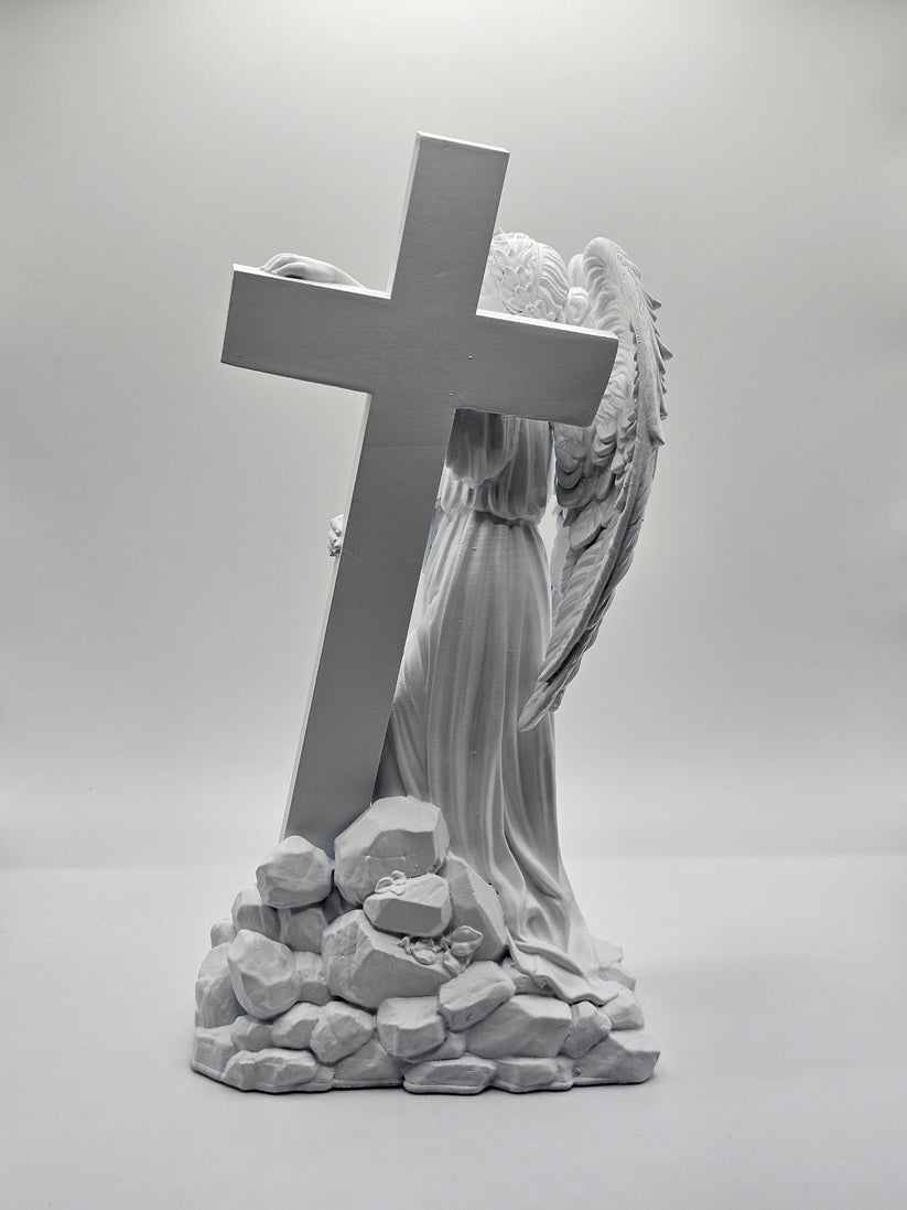 Statuette "Angel Holding the Cross"