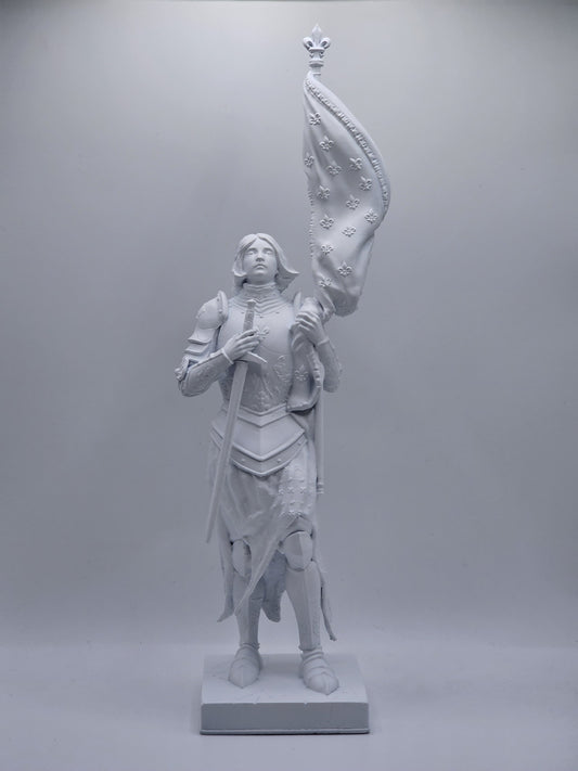 Statuette of Saint Joan of Arc - Minimalist Base - 25 centimeters