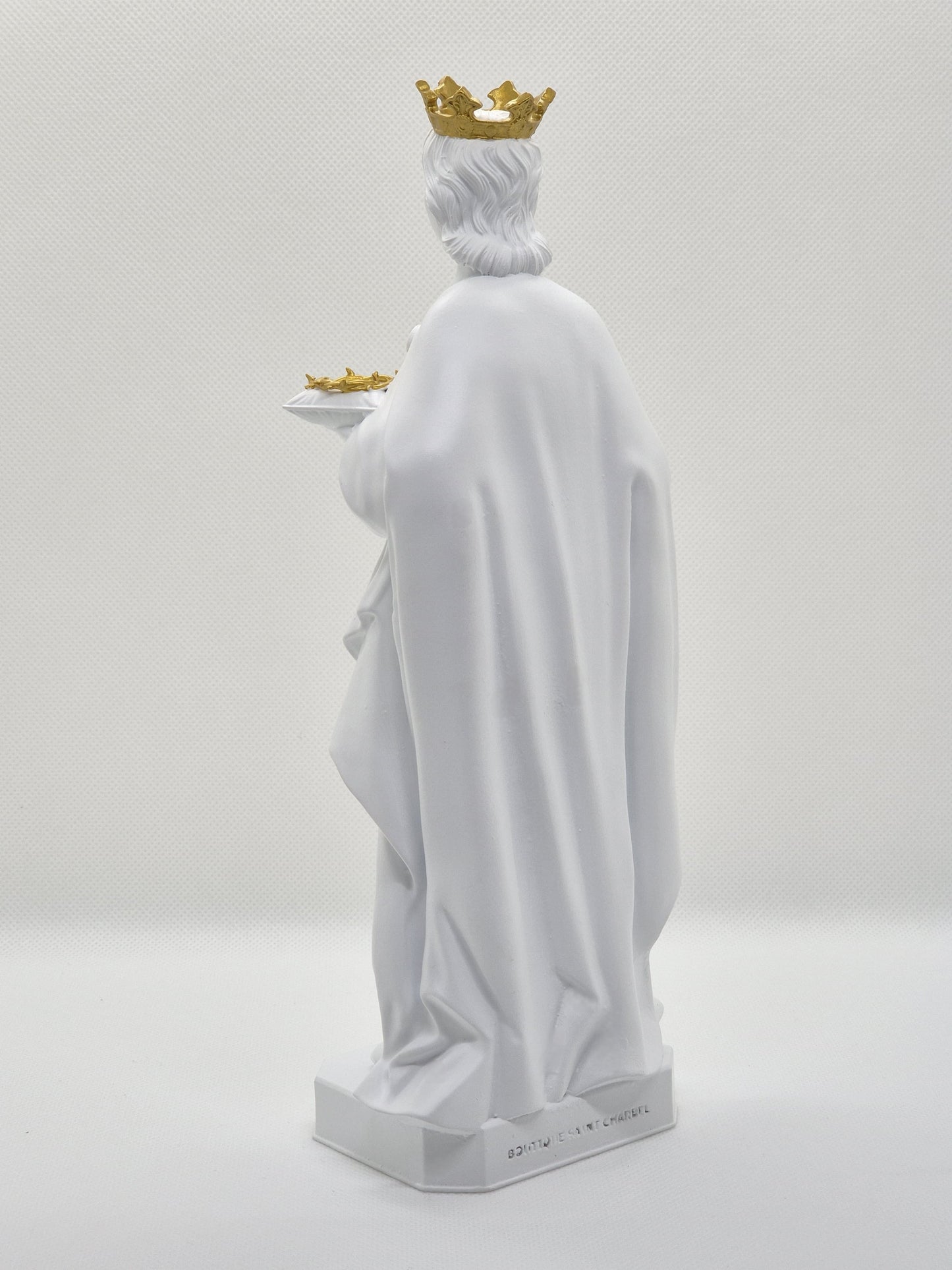 Statuette de Saint Louis - Roi de France, Peinte à la Main