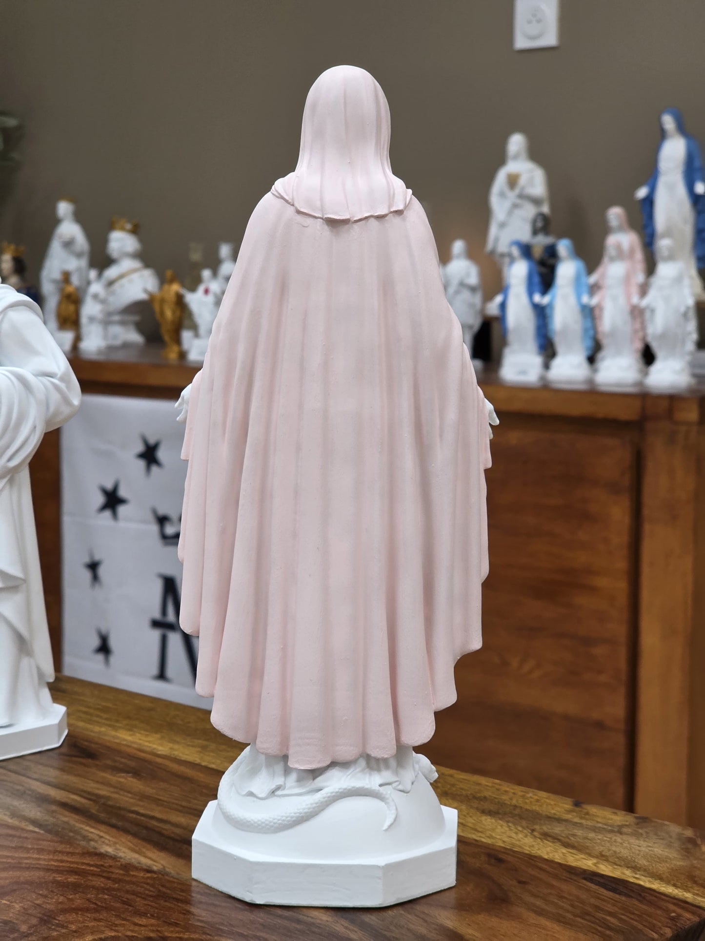 Statuette de la Vierge Miraculeuse - Peinte à la Main