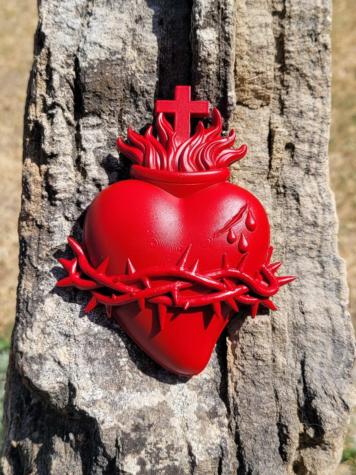 Sacred Heart of Jesus UNICOLOR Red