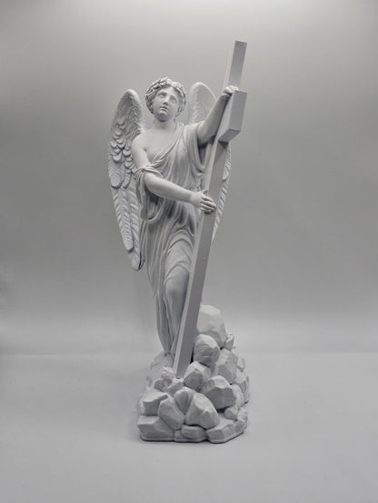 Statuette "Angel Holding the Cross"