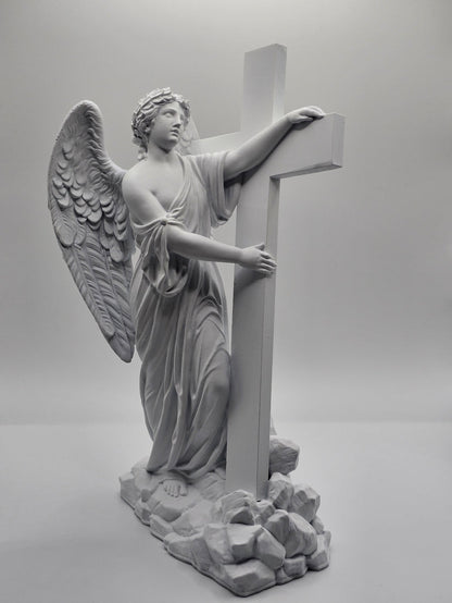 Statuette "Angel Holding the Cross"