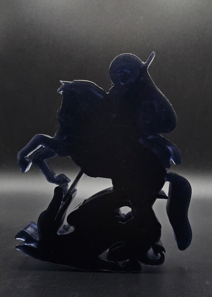Saint George Slaying the Dragon Black Smoke Edition