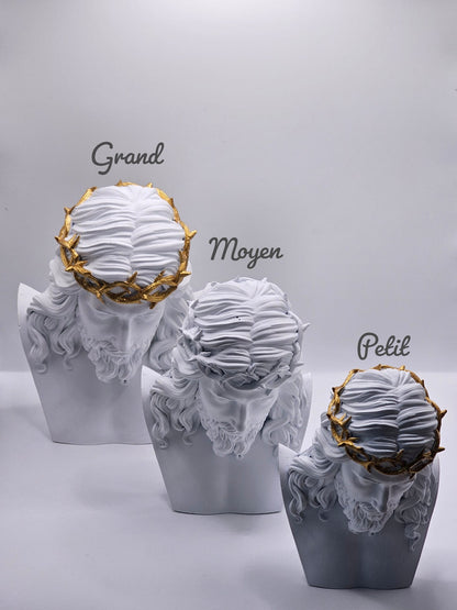 Buste de Jésus-Christ - Peint à la Main