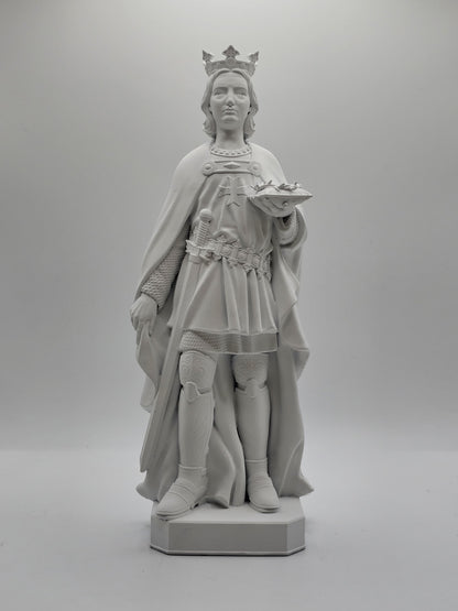 Statuette de Saint Louis - Roi de France, Peinte à la Main