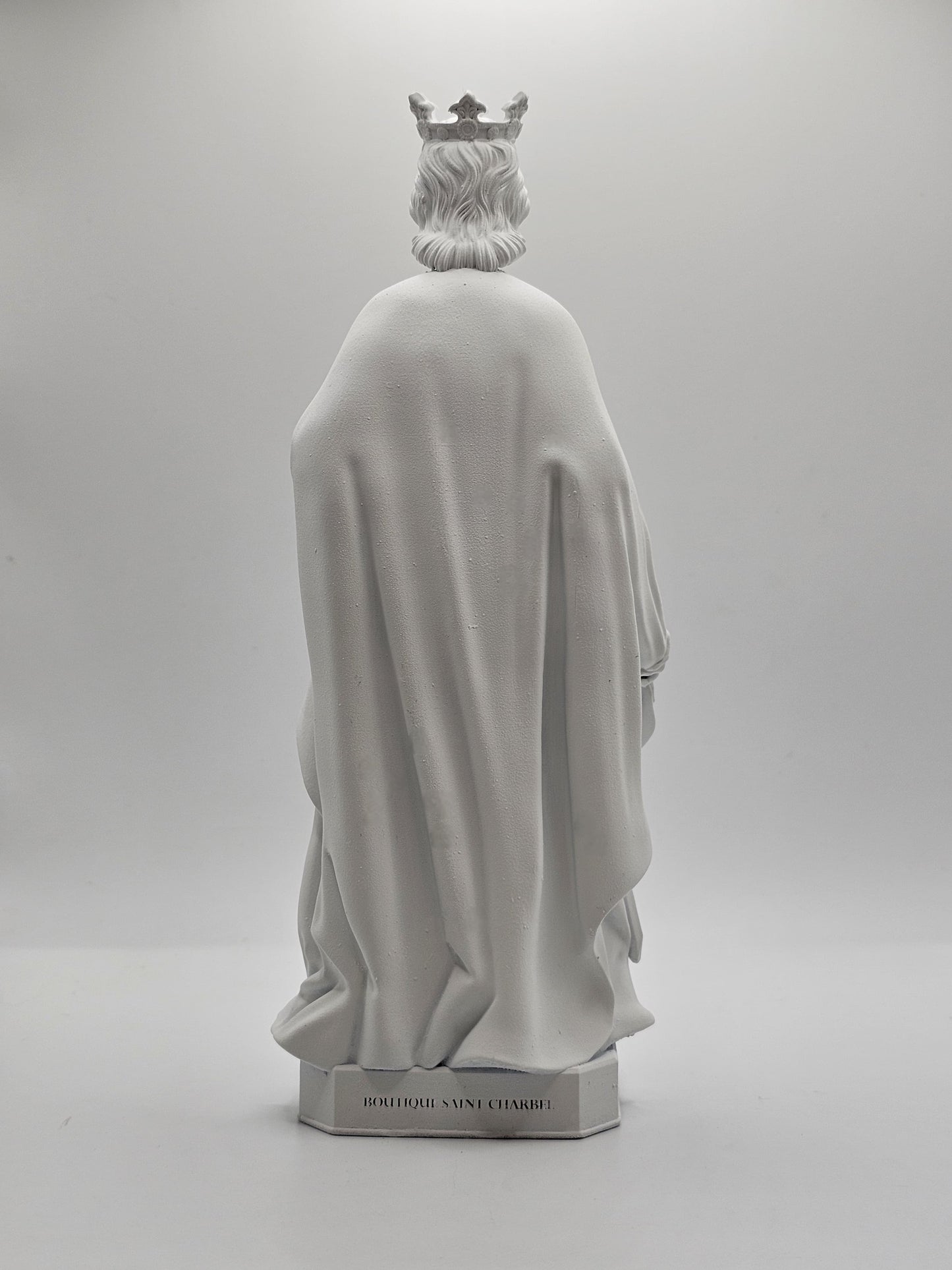 Statuette de Saint Louis - Roi de France, Peinte à la Main