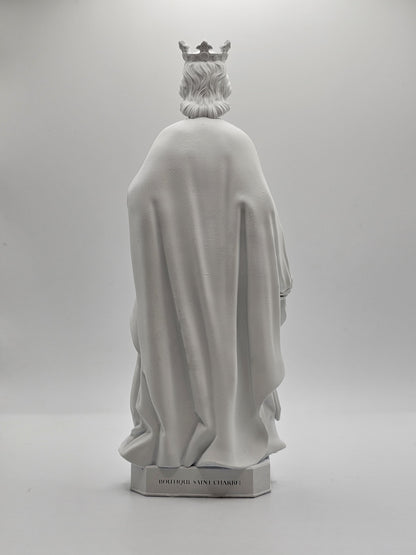 Statuette de Saint Louis - Roi de France, Peinte à la Main