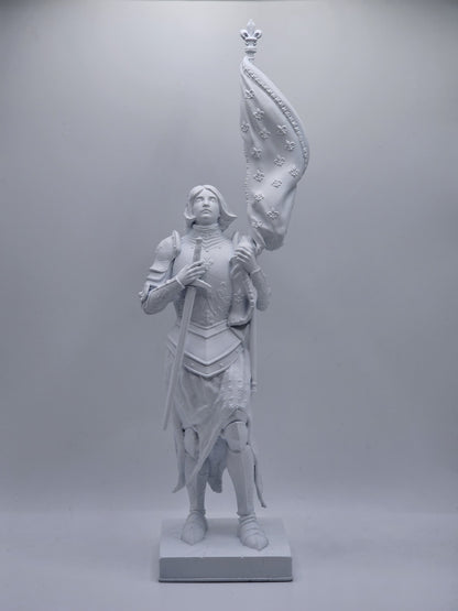 Statuette de Sainte Jeanne d'Arc - Base Minimaliste - 25 centimètres