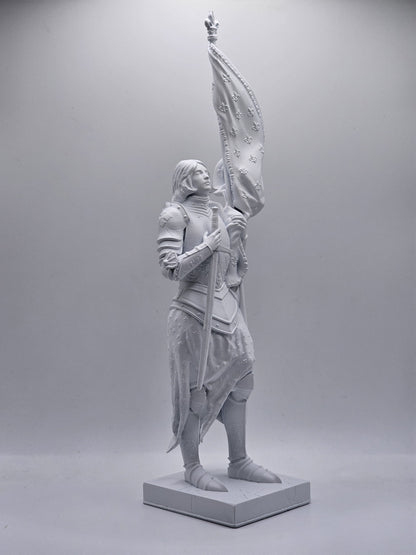 Statuette de Sainte Jeanne d'Arc - Base Minimaliste - 25 centimètres