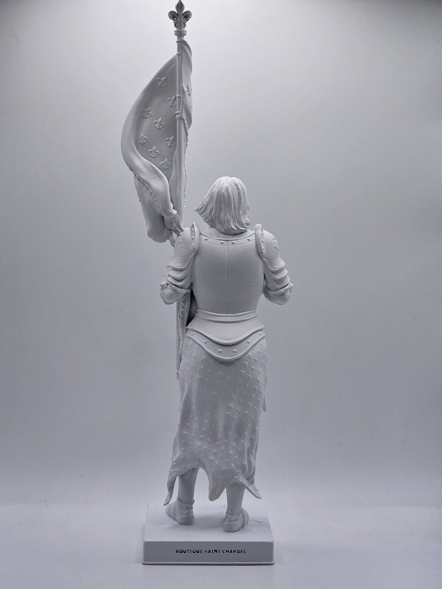 Statuette de Sainte Jeanne d'Arc - Base Minimaliste - 25 centimètres