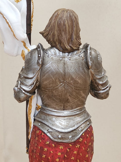 Statue Jeanne d'Arc, Peinte à la main - 35 centimètres