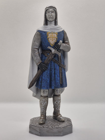 Statuette de Baudouin IV - Roi de Jérusalem - Peinte à la main en couleur