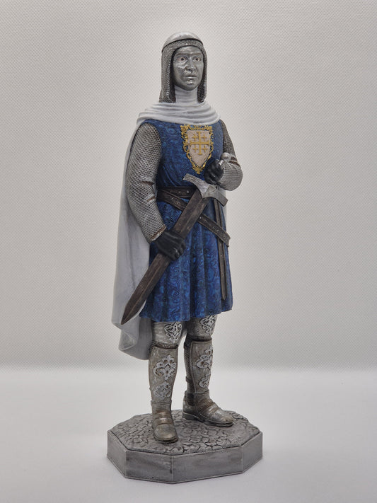 Statuette de Baudouin IV - Roi de Jérusalem - Peinte à la main en couleur