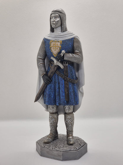 Statuette de Baudouin IV - Roi de Jérusalem - Peinte à la main en couleur