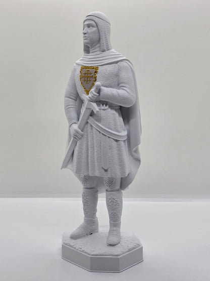 Statuette de Baudouin IV - Roi de Jérusalem - Peinte à la main