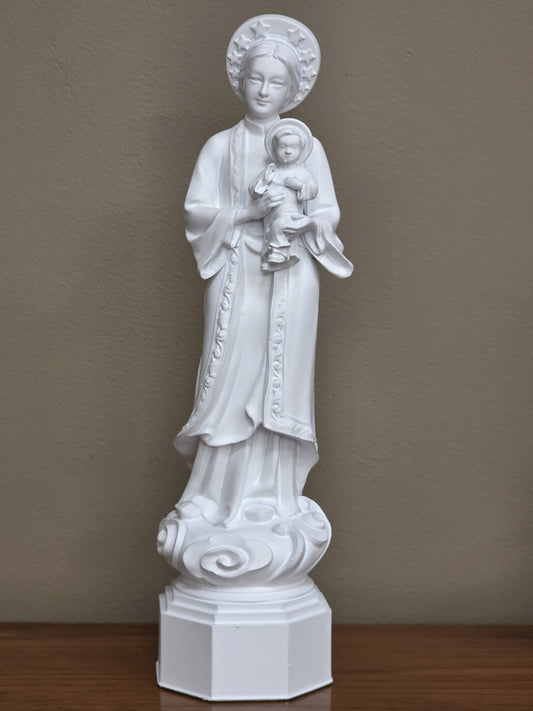 Statuette de Notre-Dame de la Vang - Peinte à la main