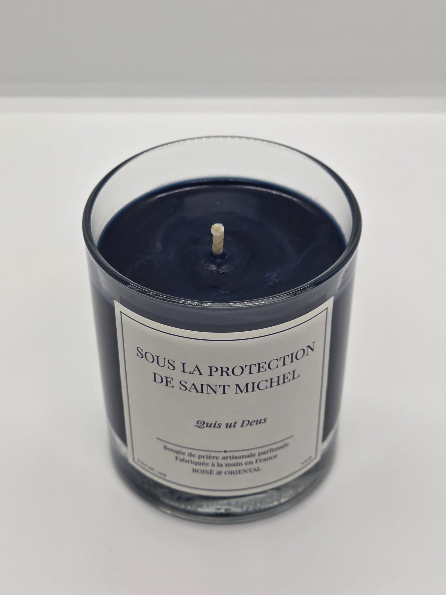 Bougie Saint Michel – parfum boisé et oriental – cire végétale 100% artisanale