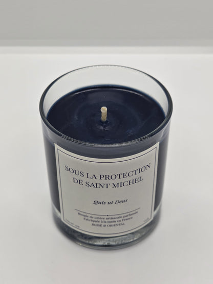 Bougie Saint Michel – parfum boisé et oriental – cire végétale 100% artisanale