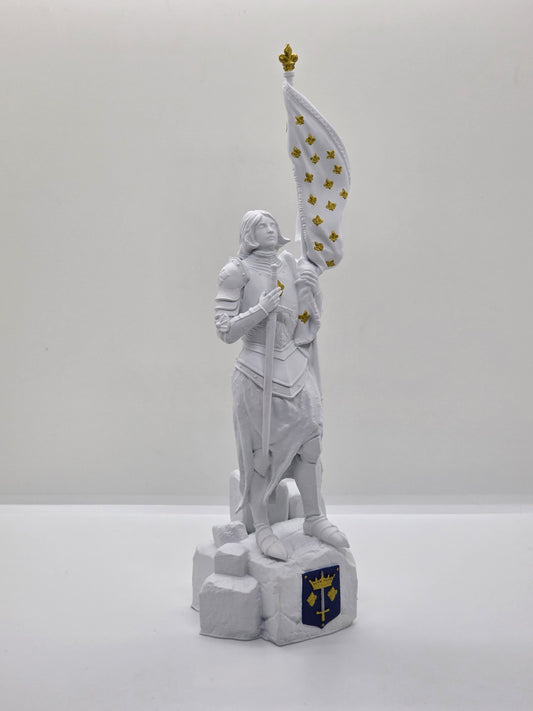 Joan of Arc Statuette - 28 cm, Painted in Color