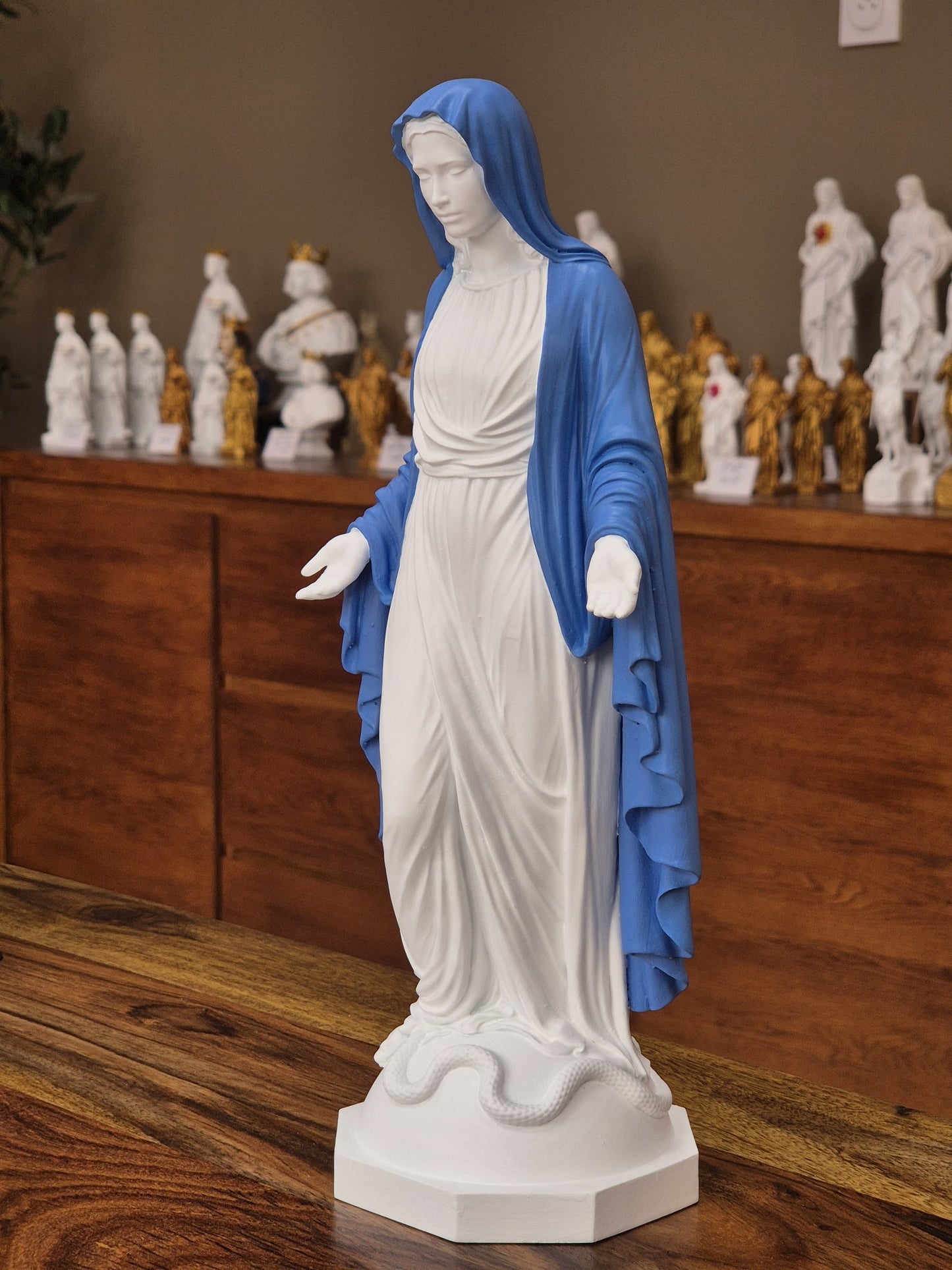 Statuette de la Vierge Miraculeuse - Peinte à la Main